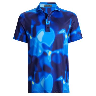 G/FORE Bokeh Blur Tech Jersey Golf Polo Shirt
